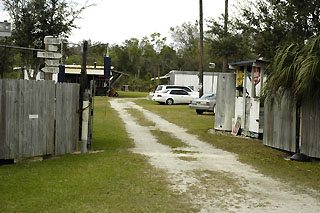 Entrance to Lucky Cole's on Loop Road