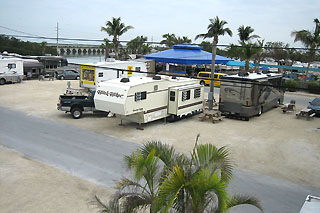 view of parking lot at Sugarloaf KOA